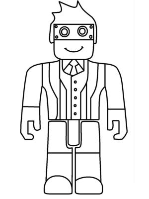 Roblox boyama sayfası,  coloring page, Roblox’taki karakter, 