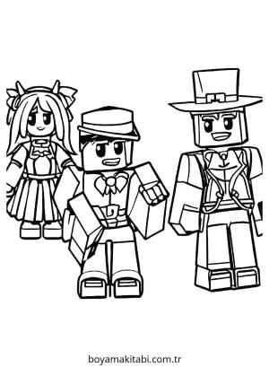 Roblox boyama sayfası – basit çizim, kolay boyama