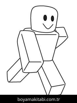 Roblox boyama sayfası – çocuk aktivitesi, PDF indir