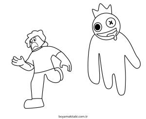 Roblox boyama sayfası – renkli çizimler, okul öncesi