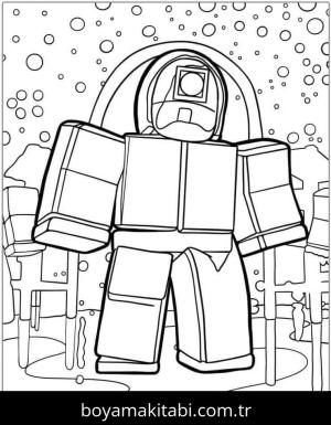 Roblox boyama sayfası – kolay boyama, eğitici aktivite