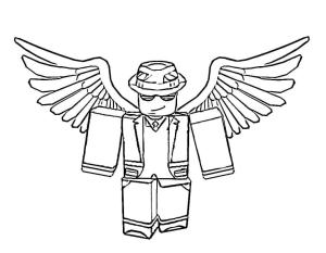 Roblox boyama sayfası,  coloring page, Melek Roblox, 