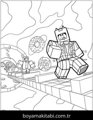 Roblox boyama sayfası – sanatsal çalışma, çocuklar için