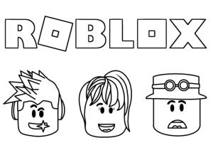 Roblox boyama sayfası,  coloring page, Roblox Kafaları, 