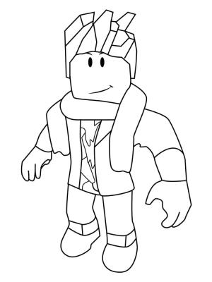 Roblox boyama sayfası,  coloring page, Roblox Punk Adam, 