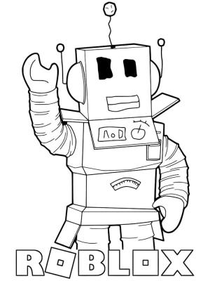 Roblox boyama sayfası,  coloring page, Roblox’taki Robot, 