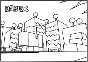 Roblox boyama sayfası,  coloring page, Roblox Şehri, 