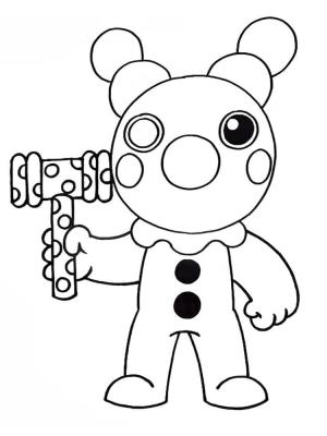 Roblox boyama sayfası,  coloring page, Roblox Palyaço, 