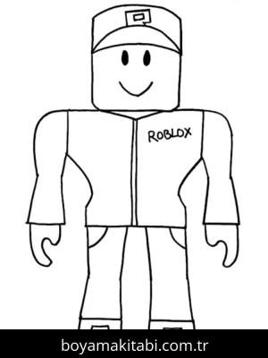 Roblox boyama sayfası – çocuklar için, çizgi film temalı