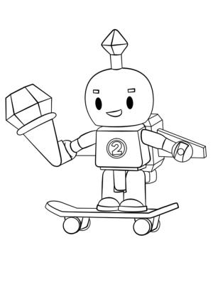 Roblox boyama sayfası,  coloring page, Resim Roblox Robotu, 