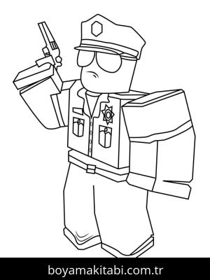 Roblox boyama sayfası – basit çizim, kolay boyama