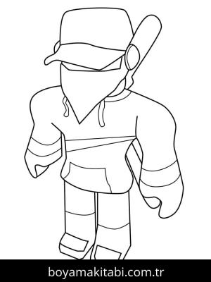 Roblox boyama sayfası – PDF indir, sevimli karakter