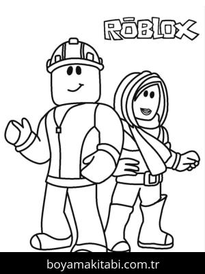 Roblox boyama sayfası – renkli çizimler, okul öncesi
