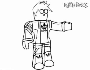 Roblox boyama sayfası,  coloring page, Adidas Roblox, 