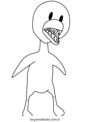 Roblox boyama sayfası – PDF indir, sevimli karakter