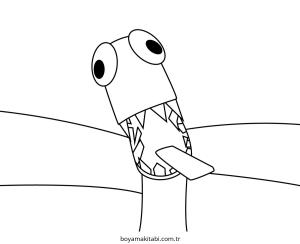 Roblox boyama sayfası – sevimli karakter, sanatsal çalışma