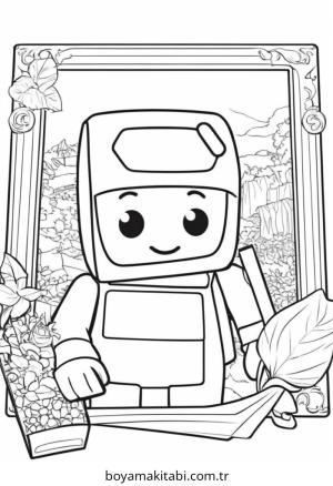 Roblox boyama sayfası – PDF indir, sevimli karakter