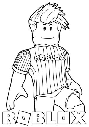 Roblox boyama sayfası,  coloring page, Roblox Futbolcu, 