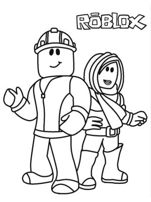 Roblox boyama sayfası,  coloring page, Roblox’taki karakterler, 