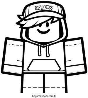Roblox boyama sayfası – çizgi film temalı, basit çizim