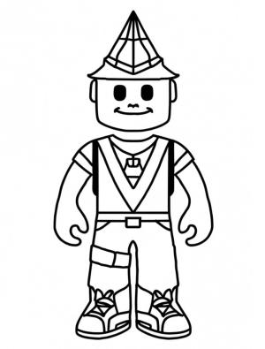 Roblox boyama sayfası,  coloring page, Bir Roblox Adamı, 