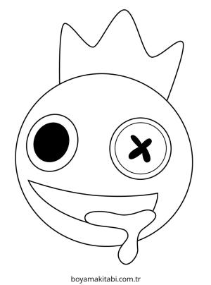 Roblox boyama sayfası – çocuklar için, çizgi film temalı