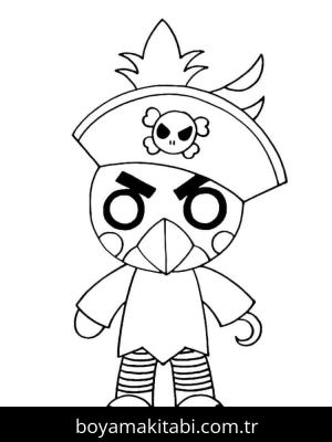 Roblox boyama sayfası – sevimli karakter, sanatsal çalışma