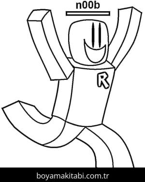 Roblox boyama sayfası – çocuk aktivitesi, PDF indir