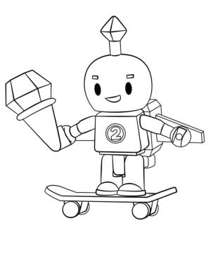 Roblox boyama sayfası,  coloring page, Roblox Robotu, 