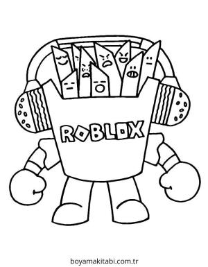 Roblox boyama sayfası – sanatsal çalışma, çocuklar için