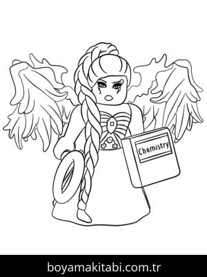 Roblox boyama sayfası – çizgi film temalı, basit çizim