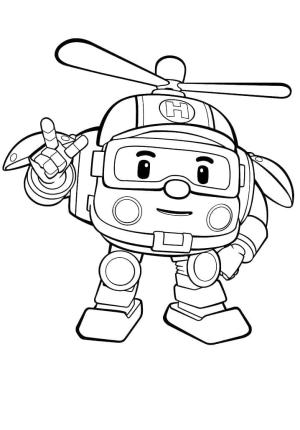 Robocar Poli boyama sayfası,  coloring page, Robocar Poli Helly ücretsiz, 