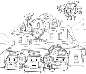 Robocar Poli boyama sayfası,  coloring page, Robocar Poli Ücretsiz, 