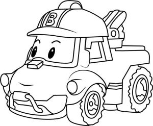 Robocar Poli boyama sayfası,  coloring page, Robocar Poli’den Bucky, 