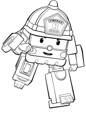 Robocar Poli boyama sayfası,  coloring page, Robocar Poli Roy ücretsiz, 