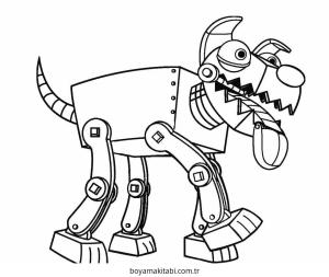 Robot Dog boyama sayfası – sanatsal çalışma, çocuklar için