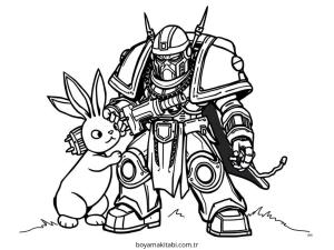 Robot Girl boyama sayfası – ücretsiz yazdır, boyama etkinliği