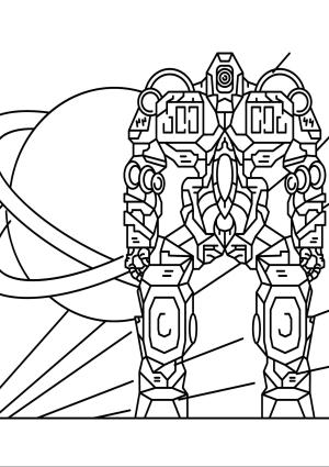 Robot boyama sayfası,  coloring page, Yazdırılabilir Robot, 