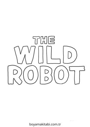 Robot boyama sayfası – çocuklar için, çizgi film temalı