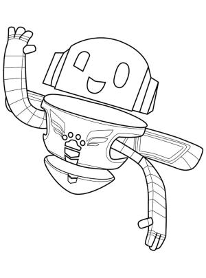 Robot boyama sayfası,  coloring page, Robot Pijama Maskeleri, 