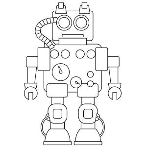 Robot boyama sayfası,  coloring page, Ücretsiz Robot Resimleri, 