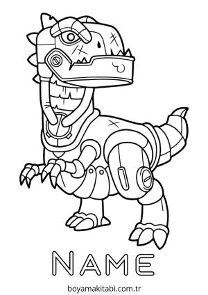 Robot boyama sayfası – yaratıcılık, eğlenceli etkinlik