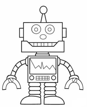 Robot boyama sayfası,  coloring page, İyi Robot Ücretsiz, 