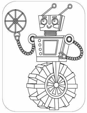 Robot boyama sayfası,  coloring page, Ücretsiz Robot, 