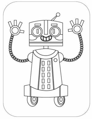 Robot boyama sayfası,  coloring page, Harika Robot, 