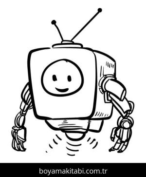 Robot boyama sayfası – yaratıcılığı geliştirir, keyifli zaman