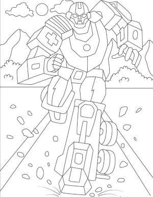 Robot boyama sayfası,  coloring page, Robot Koşusu, 