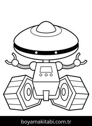 Robot boyama sayfası – keyifli zaman, renkli çizimler