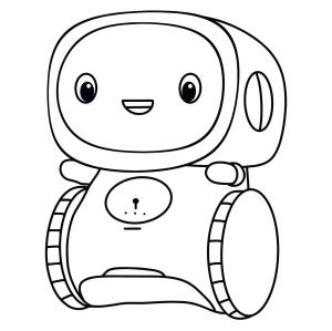 Robot boyama sayfası,  coloring page, Sevimli Robot Çizmek, 