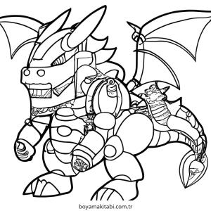 Robot boyama sayfası – sanatsal çalışma, çocuklar için